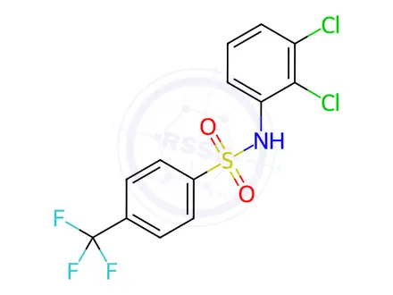 Chemical structure of N-(2,3-Dichlorophenyl)-4-(trifluoromethyl)benzenesulfonamide