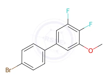Chemical structure of 4'-Bromo-3,4-difluoro-5-methoxy-1,1'-biphenyl