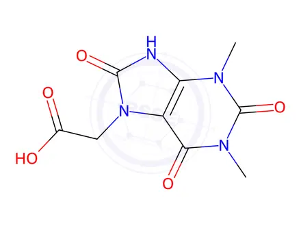 Chemical structure of 1,2,3,6,8,9-Hexahydro-1,3-dimethyl-2,6,8-trioxo-purine-7-acetic Acid