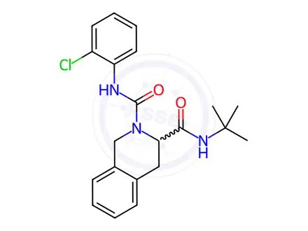 Chemical structure of N3-(tert-butyl)-N2-(2-chlorophenyl)-3,4-dihydroisoquinoline-2,3(1H)-dicarboxamide