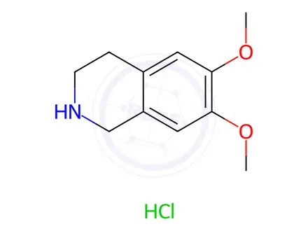 Chemical structure of 6,7-Dimethoxy-1,2,3,4-tetrahydroisoquinoline Hydrochloride