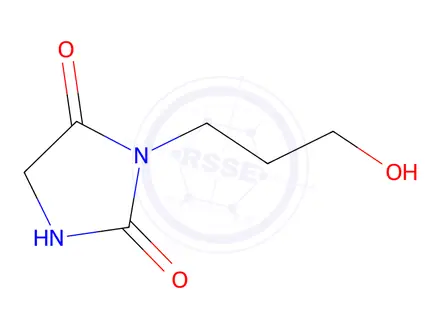 Chemical structure of 3-(3-hydroxypropyl)imidazolidine-2,4-dione