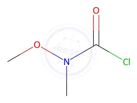 Chemical structure of N-Methoxy-N-methylcarbamoyl Chloride