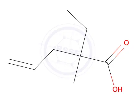Chemical structure of 2-Ethyl-2-methylpent-4-enoic acid