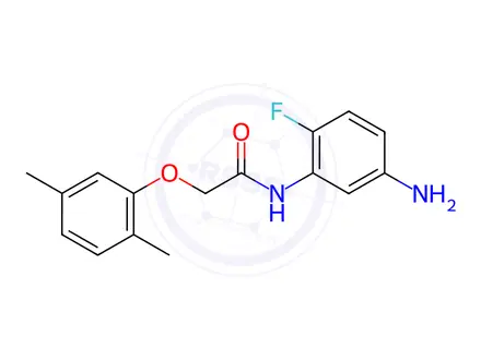 Chemical structure of N-(5-Amino-2-fluorophenyl)-2-(2,5-dimethylphenoxy)acetamide