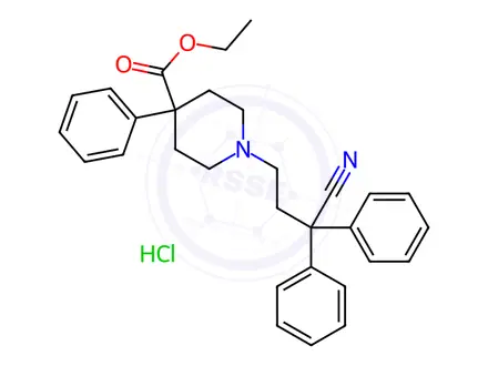 Chemical structure of Diphenoxylate Hydrochloride CII(Secondary Standards traceble to USP)