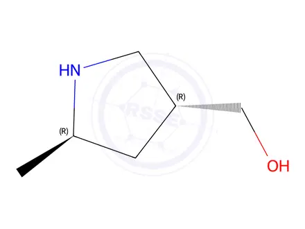 Chemical structure of ((3R,5R)-5-methylpyrrolidin-3-yl)methanol