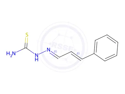 Chemical structure of (E)-2-((E)-3-Phenylallylidene)hydrazine-1-carbothioamide