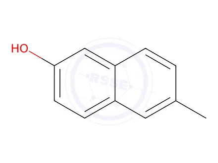 Chemical structure of 6-Methylnaphthalen-2-ol