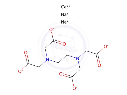 Chemical structure of Ethylenediaminetetraacetic Acid Calcium Disodium Salt Hydrate