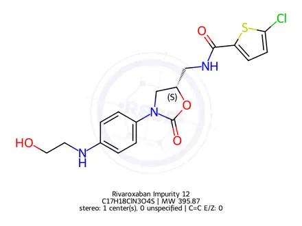 Chemical structure of Rivaroxaban Desmorpholinone Analog