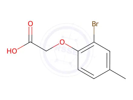 Chemical structure of 2-(2-Bromo-4-methylphenoxy)acetic acid