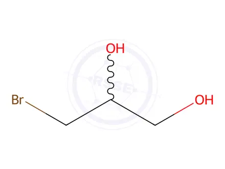 Chemical structure of 3-Bromo-1,2-propanediol