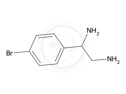 Chemical structure of 1-(4-Bromophenyl)ethane-1,2-diamine