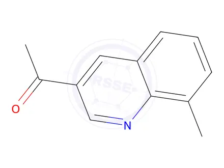 Chemical structure of 1-(8-methyl-3-quinolyl)ethanone