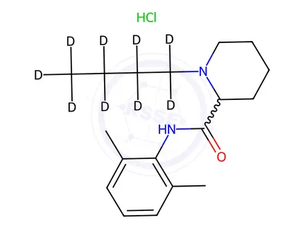 Chemical structure of Bupivacaine-d9 Hydrochloride