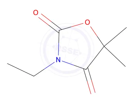 Chemical structure of 3-Ethyl-5,5-dimethyloxazolidine-2,4-dione