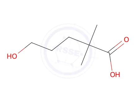 Chemical structure of 5-Hydroxy-2,2-dimethylpentanoic acid