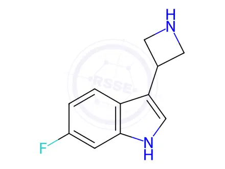 Chemical structure of 3-(Azetidin-3-yl)-6-fluoro-1H-indole