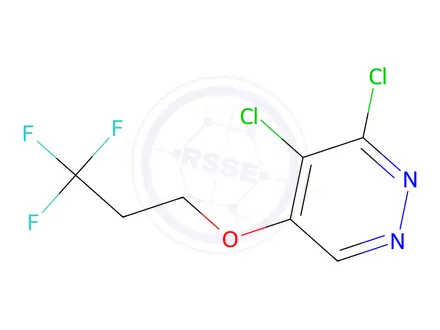 Chemical structure of 3,4-Dichloro-5-(3,3,3-trifluoropropoxy)pyridazine