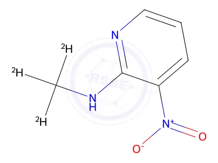 Chemical structure of N-(methyl-d3)-3-nitropyridin-2-amine