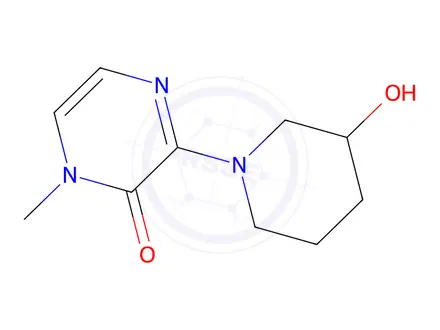 Chemical structure of 3-(3-hydroxypiperidin-1-yl)-1-methylpyrazin-2(1h)-one