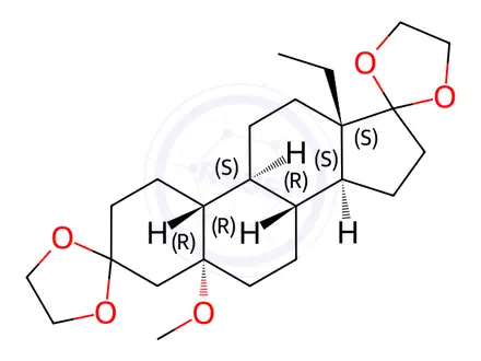 Chemical structure of Levonorgestrel Impurity 34