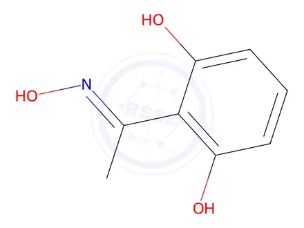Chemical structure of (E)-1-(2,6-Dihydroxyphenyl)ethanone oxime