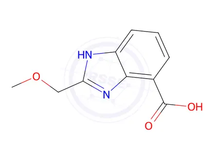 Chemical structure of 2-(Methoxymethyl)-1h-1,3-benzodiazole-4-carboxylic acid
