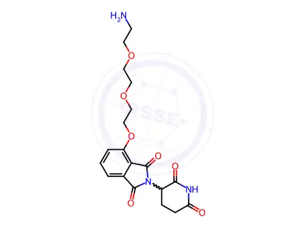 Chemical structure of Thalidomide-O-PEG2-Amine