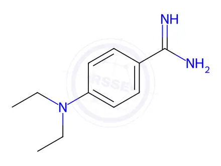 Chemical structure of 4-(Diethylamino)benzimidamide