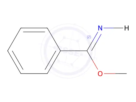 Chemical structure of Benzenecarboximidic Acid Methyl Ester