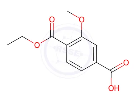 Chemical structure of 4-(Ethoxycarbonyl)-3-methoxybenzoic acid