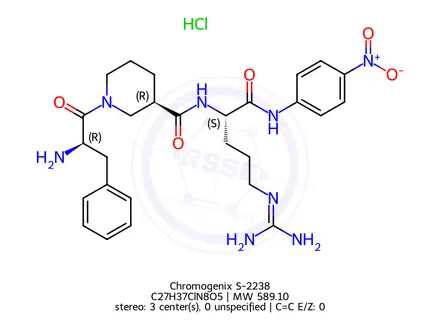 Chemical structure of Chromogenix S-2238