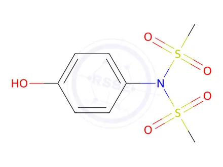 Chemical structure of N-(4-Hydroxyphenyl)-N-methanesulfonylmethanesulfonamide