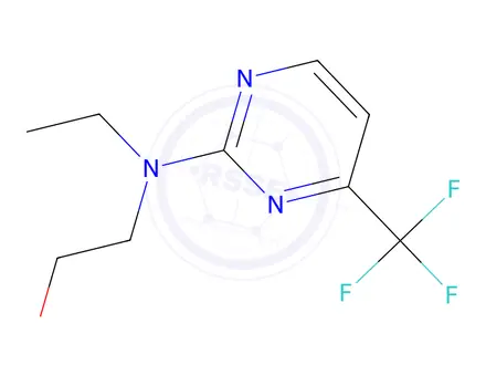 Chemical structure of 2-(Ethyl(4-(trifluoromethyl)pyrimidin-2-yl)amino)ethan-1-ol