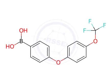 Chemical structure of (4-(4-(Trifluoromethoxy)phenoxy)phenyl)boronic acid