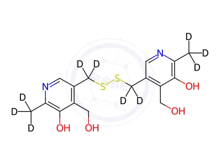 Chemical structure of Pyritinol-d10 Dihydrochloride Hydrate