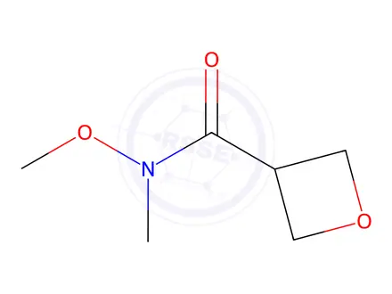 Chemical structure of 3-Oxetanecarboxamide, N-methoxy-N-methyl-
