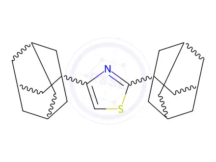 Chemical structure of 2,4-Di(adamantan-1-yl)thiazole