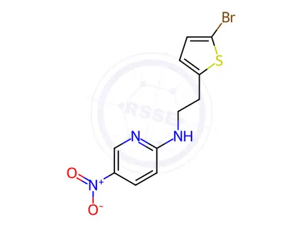 Chemical structure of n-(2-(5-Bromothiophen-2-yl)ethyl)-5-nitropyridin-2-amine