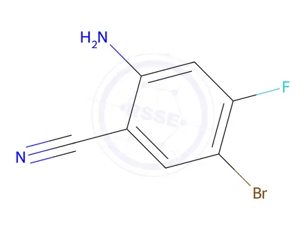 Chemical structure of 2-Amino-5-bromo-4-fluorobenzonitrile