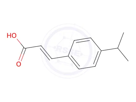 Chemical structure of (E)-3-(4-Isopropylphenyl)acrylic acid