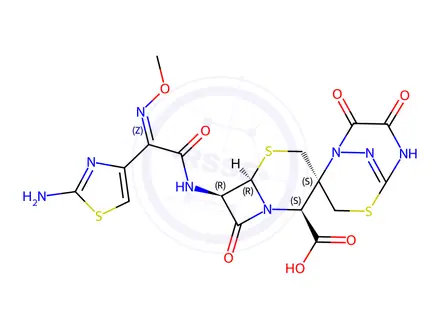 Chemical structure of Ceftriaxone Sodium Impurity 3