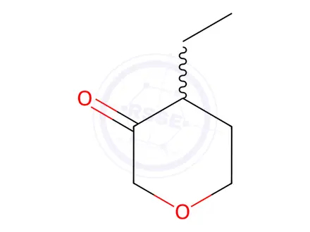 Chemical structure of 4-Ethyloxan-3-one