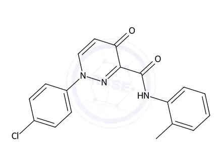 Chemical structure of 1-(4-Chlorophenyl)-4-oxo-N-(o-tolyl)-1,4-dihydropyridazine-3-carboxamide