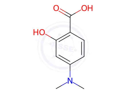 Chemical structure of 4-DIMETHYLAMINOSALICYLIC ACID