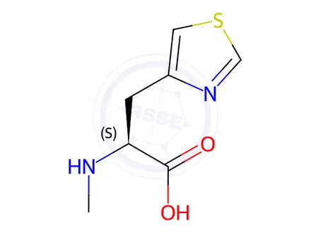 Chemical structure of N-α-Methyl-β-(4-thiazolyl)-L-alanine