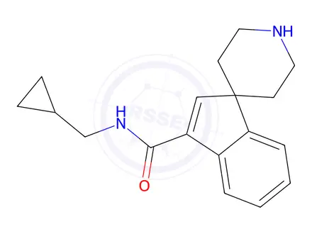Chemical structure of N-(Cyclopropylmethyl)Spiro[Indene-1,4'-Piperidine]-3-Carboxamide