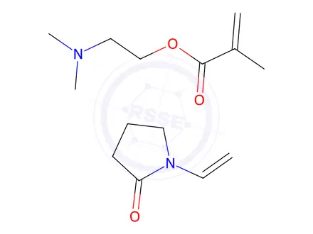 Chemical structure of POLY(1-VINYLPYRROLIDONE-CO-2-DIMETHYLAMINOETHYL METHACRYLATE)